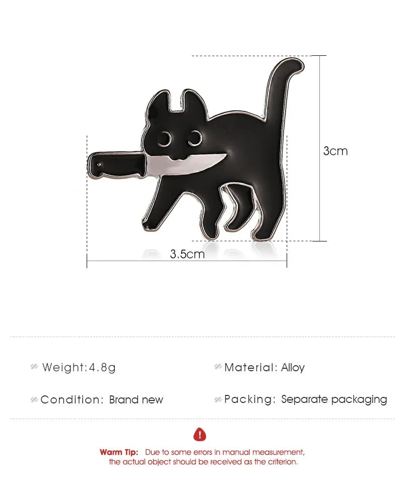 Black Cat Brooch