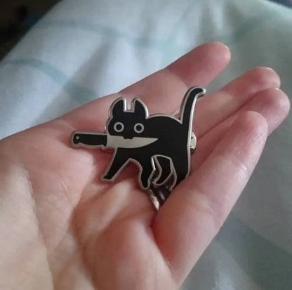 Black Cat Brooch