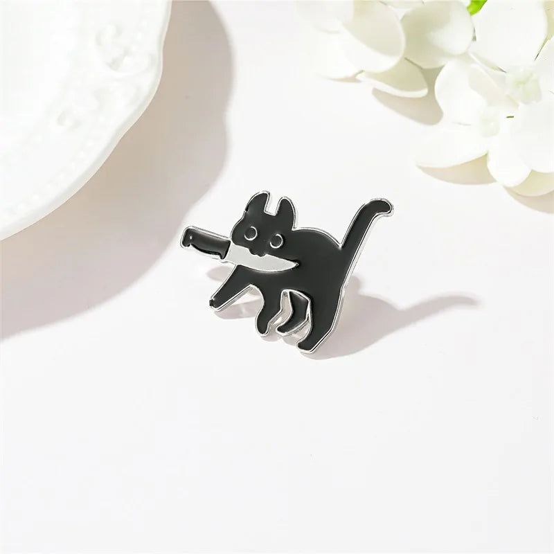 Black Cat Brooch