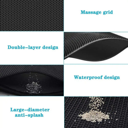 Double Layer Cat Litter Mat - Alfombra impermeable