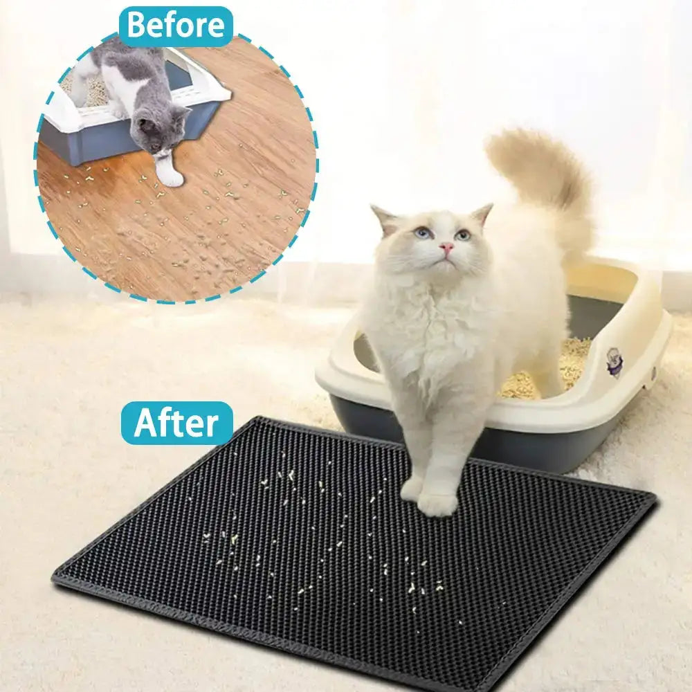 Double Layer Cat Litter Mat - Alfombra impermeable