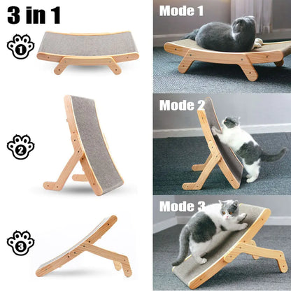 Wooden Cat Scratcher - Rascador de madera para gato