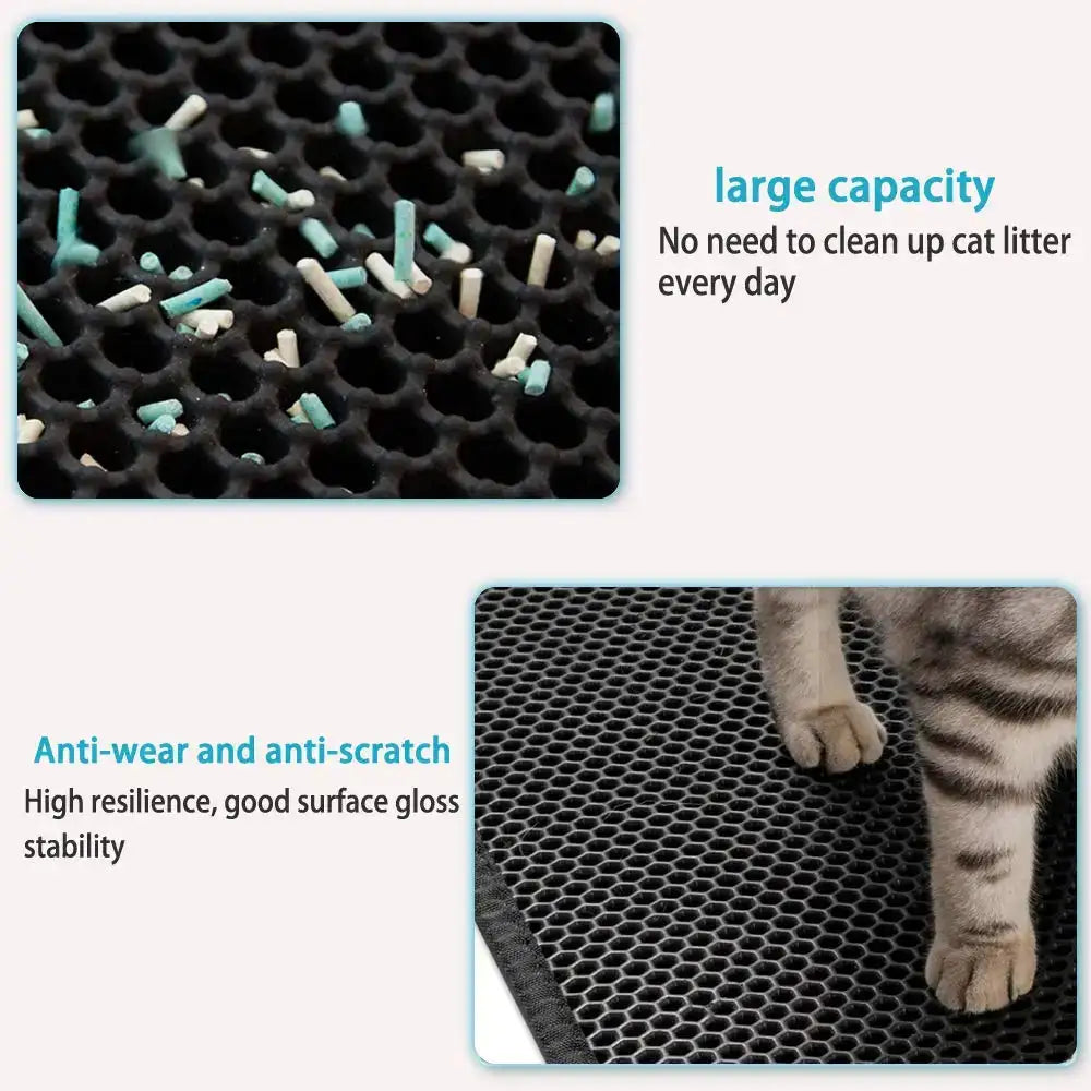 Double Layer Cat Litter Mat - Alfombra impermeable