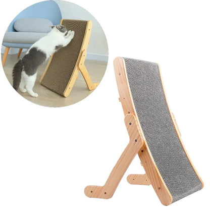 Wooden Cat Scratcher - Rascador de madera para gato